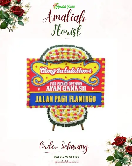 Sewa Papan Bunga Rumah Duka Dharmais Jakarta Barat